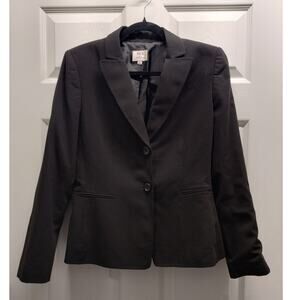 MIX by Tahari Women's Size 6 Black Two-Button Office Professional Career Blazer